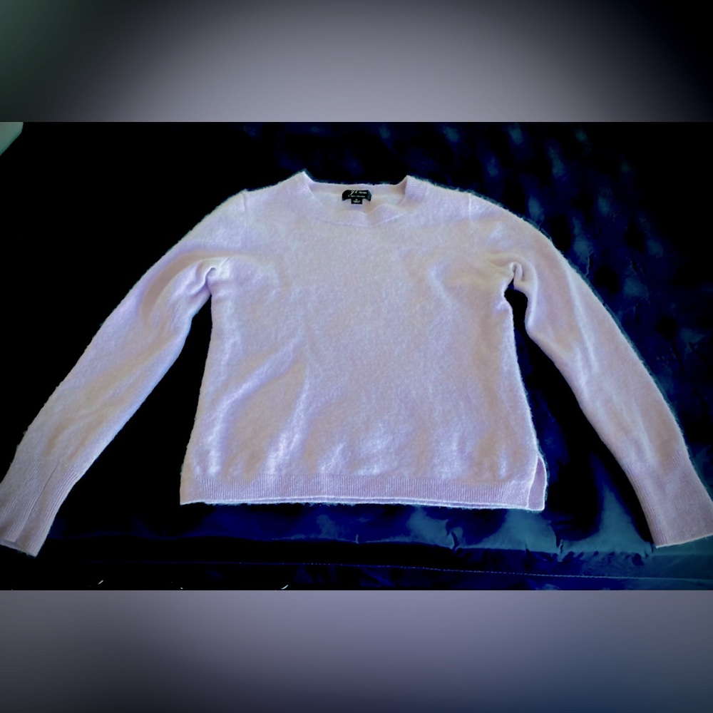 J. Crew Girls 100% Cashmere Sweater Lavender PurpleLong Sleeve S